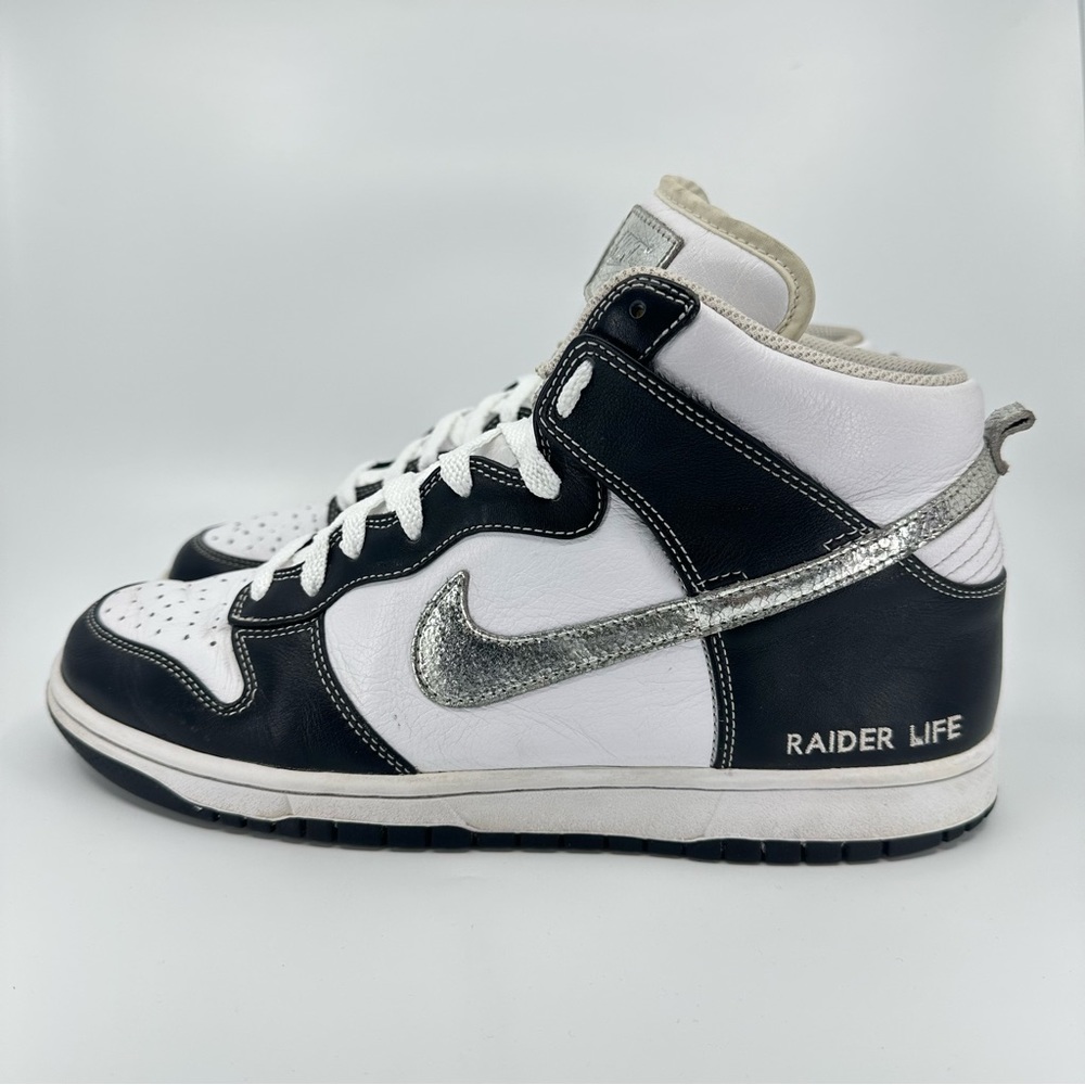 Nike ID Dunk High Oakland Las Vegas Raiders “Raiders Life” Size 11.5 2011